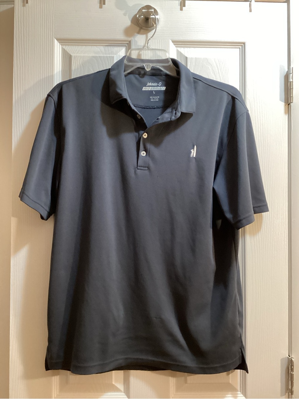 johnnie-O Men's Black Polo with Subtle Logo